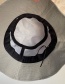 Fashion Gray Symbol Patch Visor Fisherman Hat