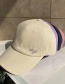 Fashion Navy Letter Embroidery Soft Top Curved Brim Short Brim Baseball Cap