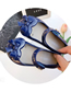 Fashion Light Blue Love Bow Sandals