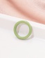 Fashion Color Suit Acrylic Resin Candy Color Melange Ring Set