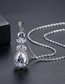 Fashion Platinum Drop-shaped Necklace