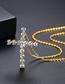 Fashion Gold Color Cross Necklace