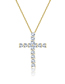 Fashion Gold Color Cross Necklace