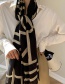 Fashion Black Thin Sunscreen Oversized Shawl Silk Scarf