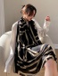 Fashion Black Thin Sunscreen Oversized Shawl Silk Scarf