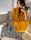 Fashion Yellow Oversized Shawl Sunscreen Silk Scarf