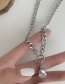 Fashion Silver Color Metal Thick Chain Necklace