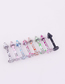 Fashion 8 Mixed Colors/set Painted Stainless Steel Pointed Cone Lip Nails (1pcs)