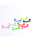 Fashion Pointed Eyebrow Nails (mixed Colors 8 Pcs/set) Painted Pointed Cone Stainless Steel Piercing Jewelry (1pcs)