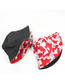 Fashion Red Printed Double-sided Multicolor Camouflage Fisherman Hat