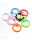Fashion Universal Ring (mixed Color 8 Pcs/set) Painted Stainless Steel Lip Ring
