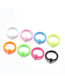 Fashion Universal Ring (mixed Color 8 Pcs/set) Painted Stainless Steel Lip Ring