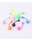 Fashion 8 Colors/set Round Belly Button Nails Stainless Steel Piercing Paint Belly Button Nail (1pcs)