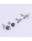 Fashion Leaf Feather Flower Stainless Steel Earrings