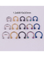 Fashion Colorful Stainless Steel Piercing Ball C-shaped Nose Ring