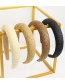 Fashion Beige 3cm Foam Raffia Raffia Woven Sponge Headband