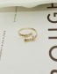 Fashion Golden Stainless Steel Mama Bear Letter Adjustable Ring