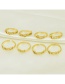 Fashion Golden Pisces-pisces Stainless Steel Twelve Constellation English Letters Adjustable Ring