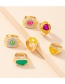 Fashion Yellow Flowers Flower Love Smiley Ring