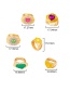 Fashion Yellow Flowers Flower Love Smiley Ring