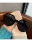 Fashion Milk Tea Color Irregular Sunglasses