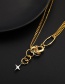 Fashion Two-color Star Small Circle Stitching Necklace