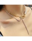 Fashion 18k Gold Freshwater Pearl Stitching Necklace