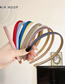 Fashion Blue Candy-colored Solid Color Thin-edged Headband