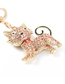 Fashion Rose Gold Alloy Diamond Cat Pendant
