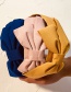Fashion Navy Pure Color Fabric Bow Headband