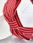 Fashion Small Striped Black Striped Bowknot Fabric Headband
