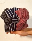 Fashion Large Striped Black Striped Bowknot Fabric Headband