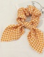 Fashion Yellow Houndstooth Bow Hair Rope