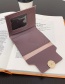 Fashion Brown Short Frosted Wallet