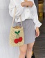 Fashion Photo Color Cherry Woven Crossbody Shoulder Bag