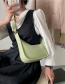 Fashion Creamy-white Textured Wide Shoulder Strap Shoulder Bag