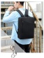Fashion Black Backpack Laptop Bag 15.6-inch Large-capacity Three-piece Suit