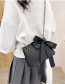 Fashion Black Chain Bow Crossbody Shoulder Bag
