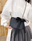 Fashion Black Chain Bow Crossbody Shoulder Bag