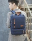 Fashion Navy Blue Backpack Three-piece Computer Bag