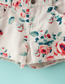 Fashion Off-white Floral Cotton Print Shorts
