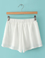Fashion White Carved Hollow Chiffon Shorts