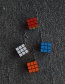 Fashion Rubik's Cube Ear Clip Rubik's Cube Earrings