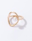 Fashion Gold And Silver Alloy Pearl Round Open Ring
