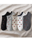 Fashion Dark Gray Cherry Pattern Socks