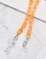 Fashion Orange Acrylic Chain Cross Eyeglass Chain