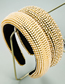 Fashion Pearl + Rhinestone Pearl Wide Edge Rhinestone Sponge Headband