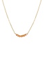 Fashion Gold Color Geometric Long Titanium Steel Necklace