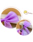 Fashion Purple Children's Hairpin With Bow And Streamer