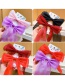 Fashion Red Wine Children's Hairpin With Bow And Streamer